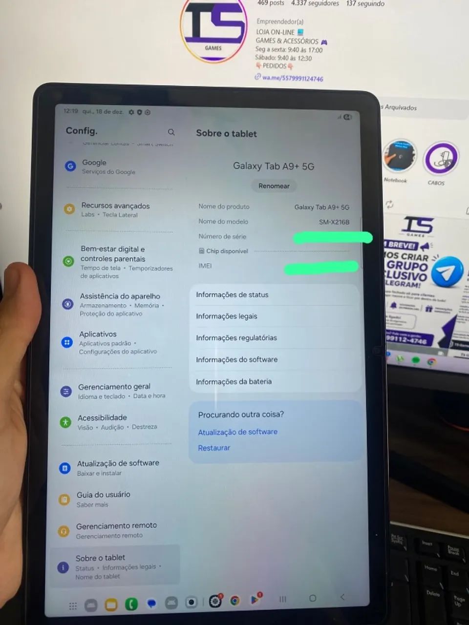 Tablet Samsung A9 Plus  - Foto 3