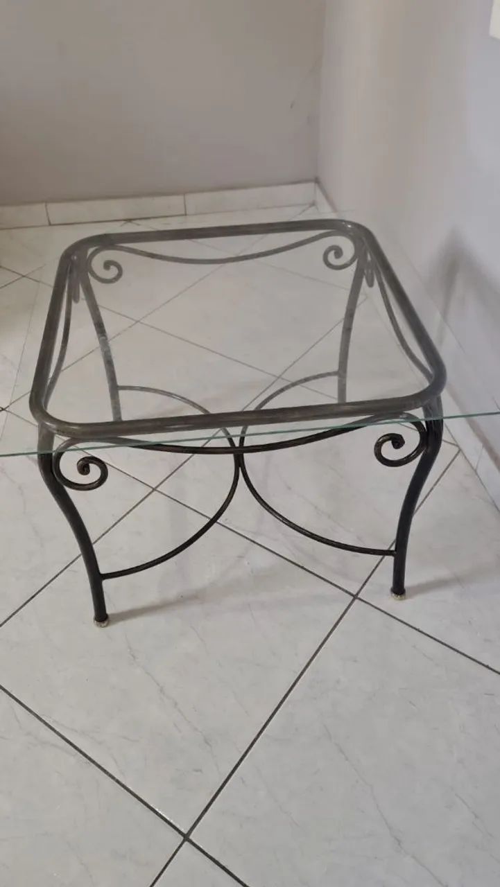 Mesa de ferro/lateral - Foto 2