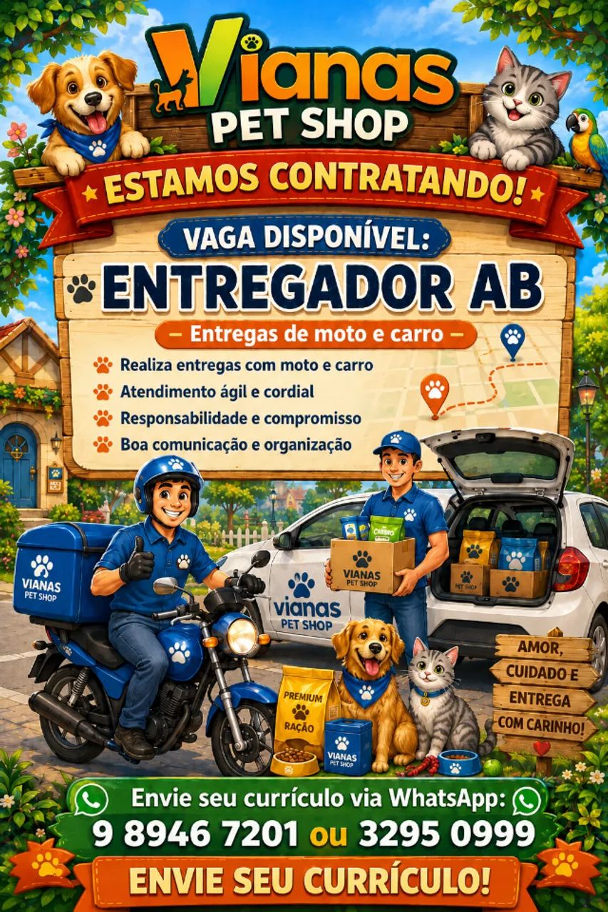 VAGA - ENTREGADOR (CNH AB)