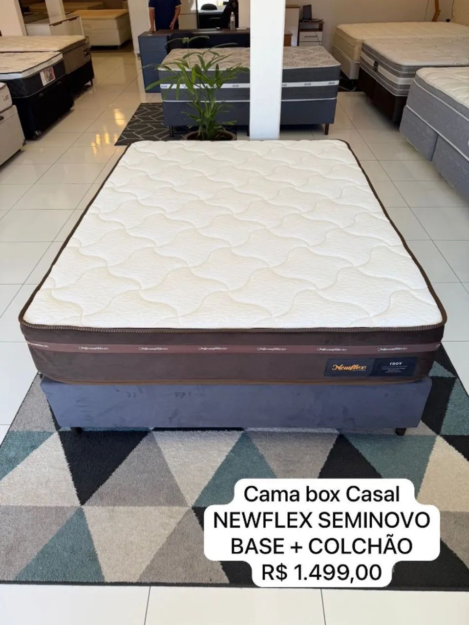 Cama box Casal com colchão TOP - Entregamos! 