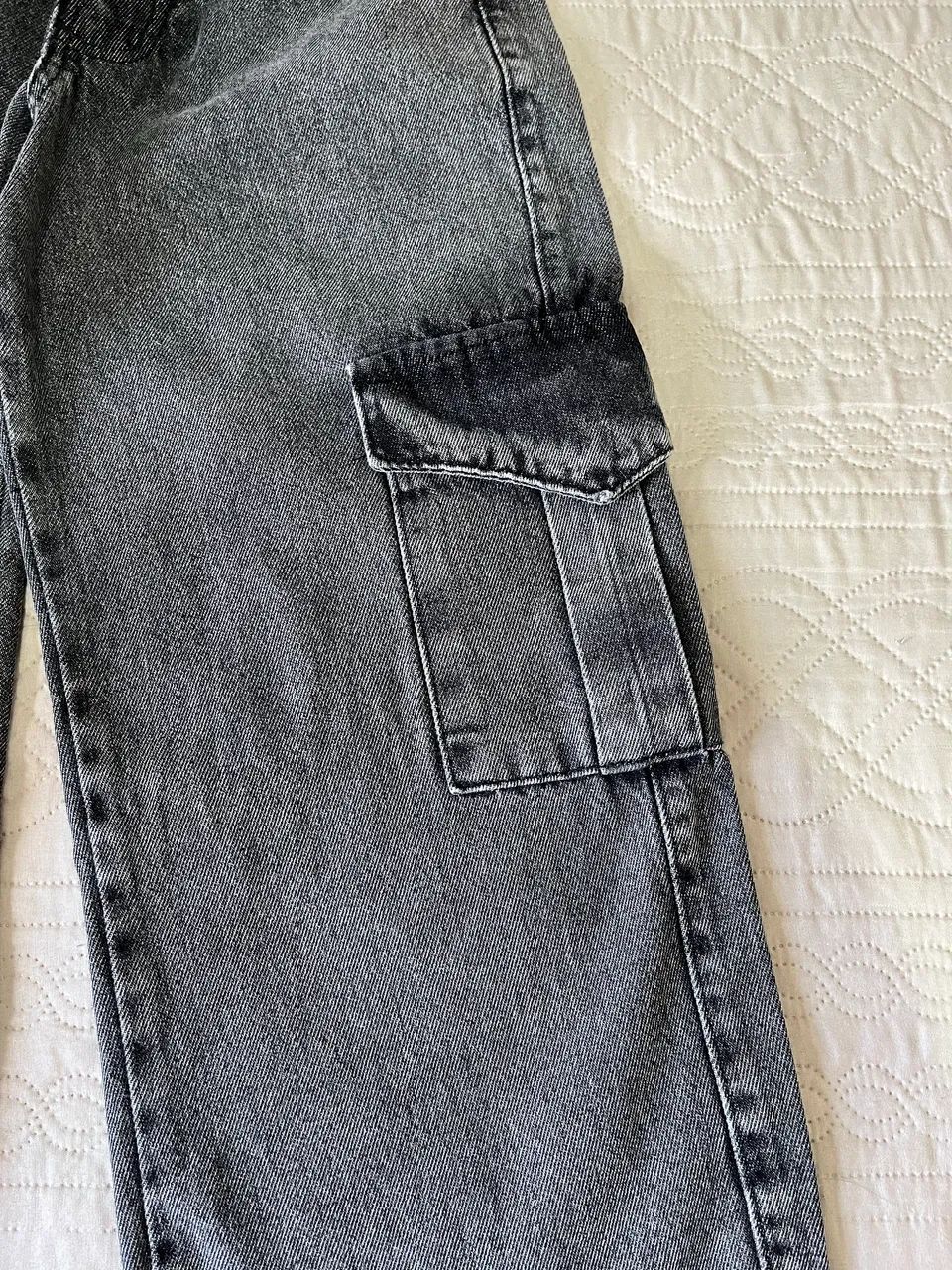 Calça cargo grafite jeans 36 - Foto 3