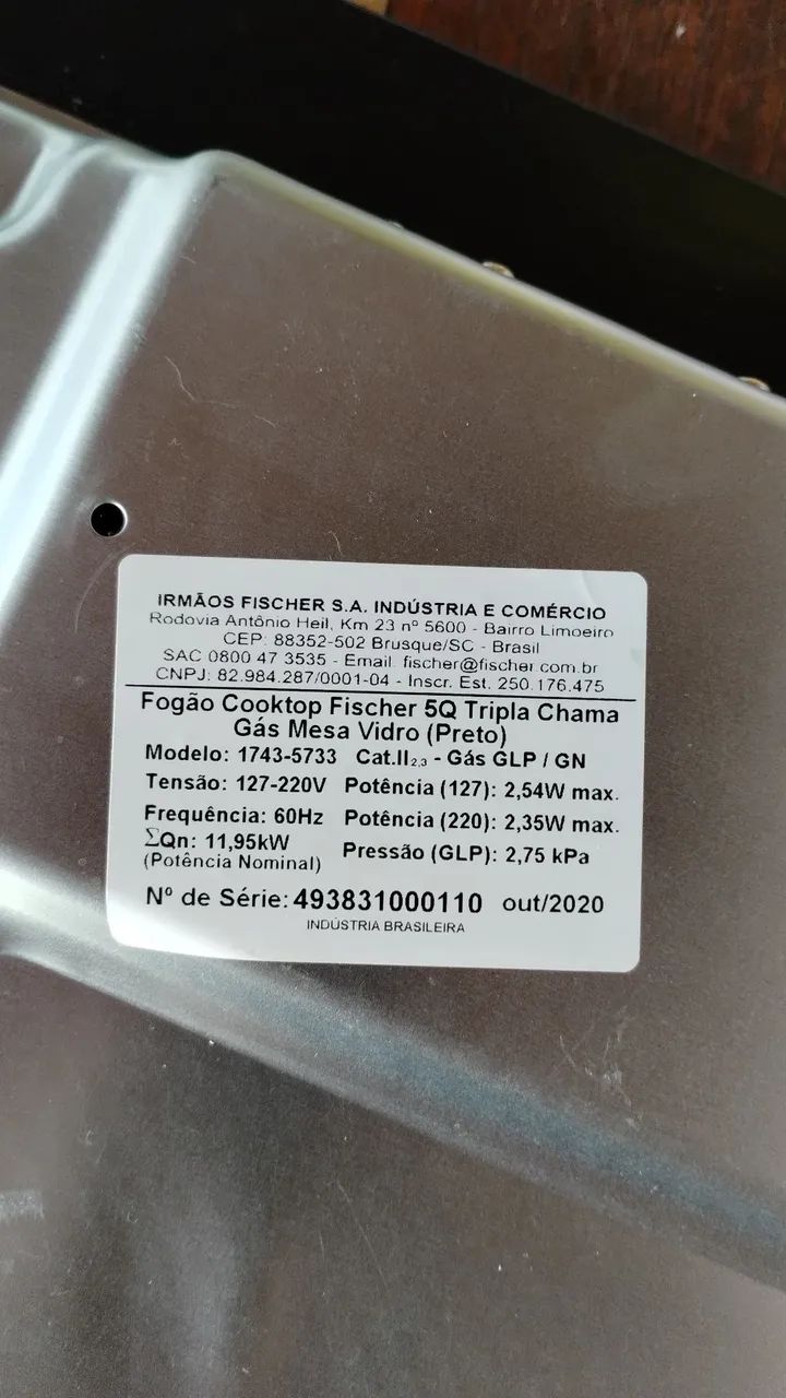 Fogão Cooktop 