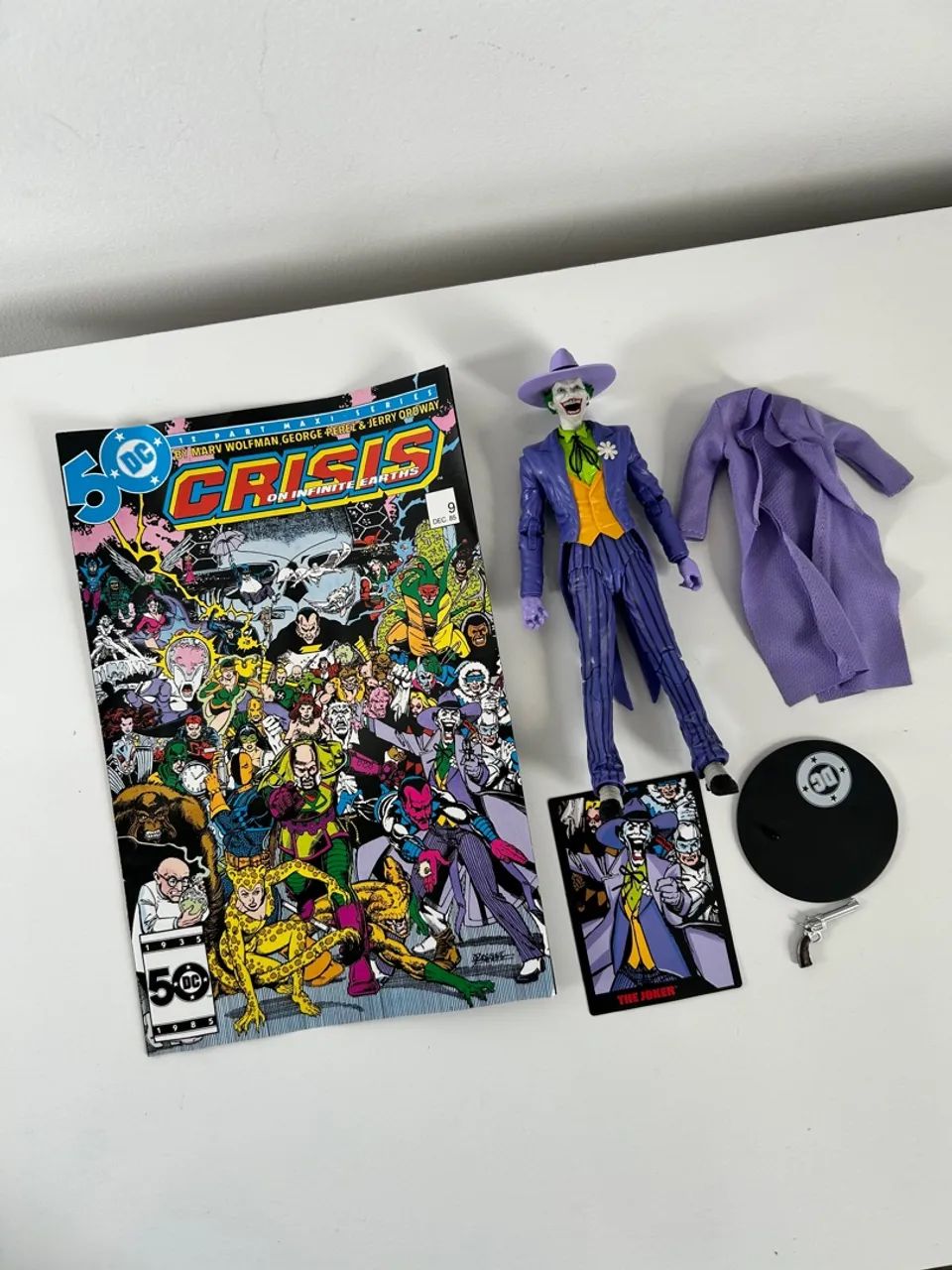 Boneco Coringa Original Mcfarlane Toys Com Acessórios  - Foto 4