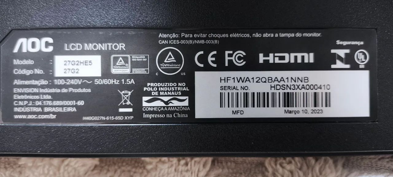 MONITOR GAMER SNIPER 27" - Foto 2