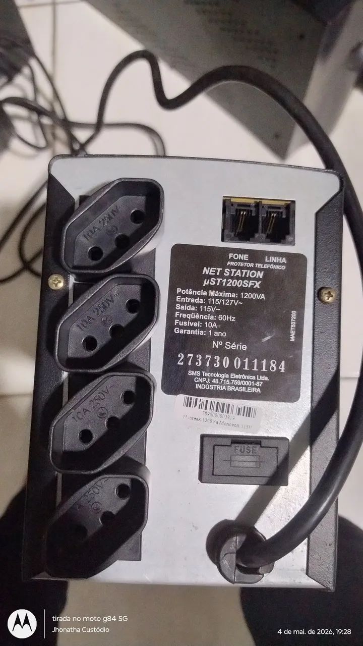 Nobreak 1.2kVA - Net Station uST1200SFX - 4 tomadas - Foto 4