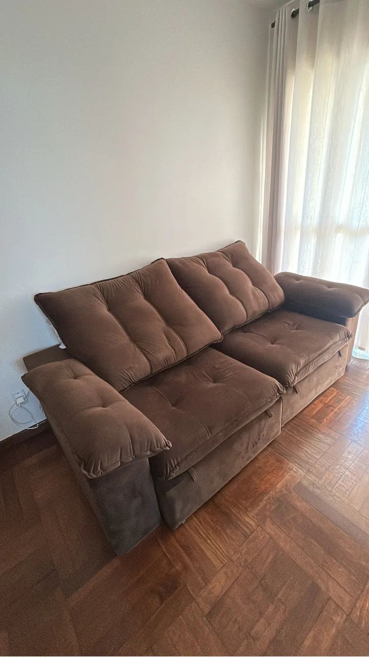 Sofá Retrátil e Reclinável 2,40m | Excelente Estado - Foto 2