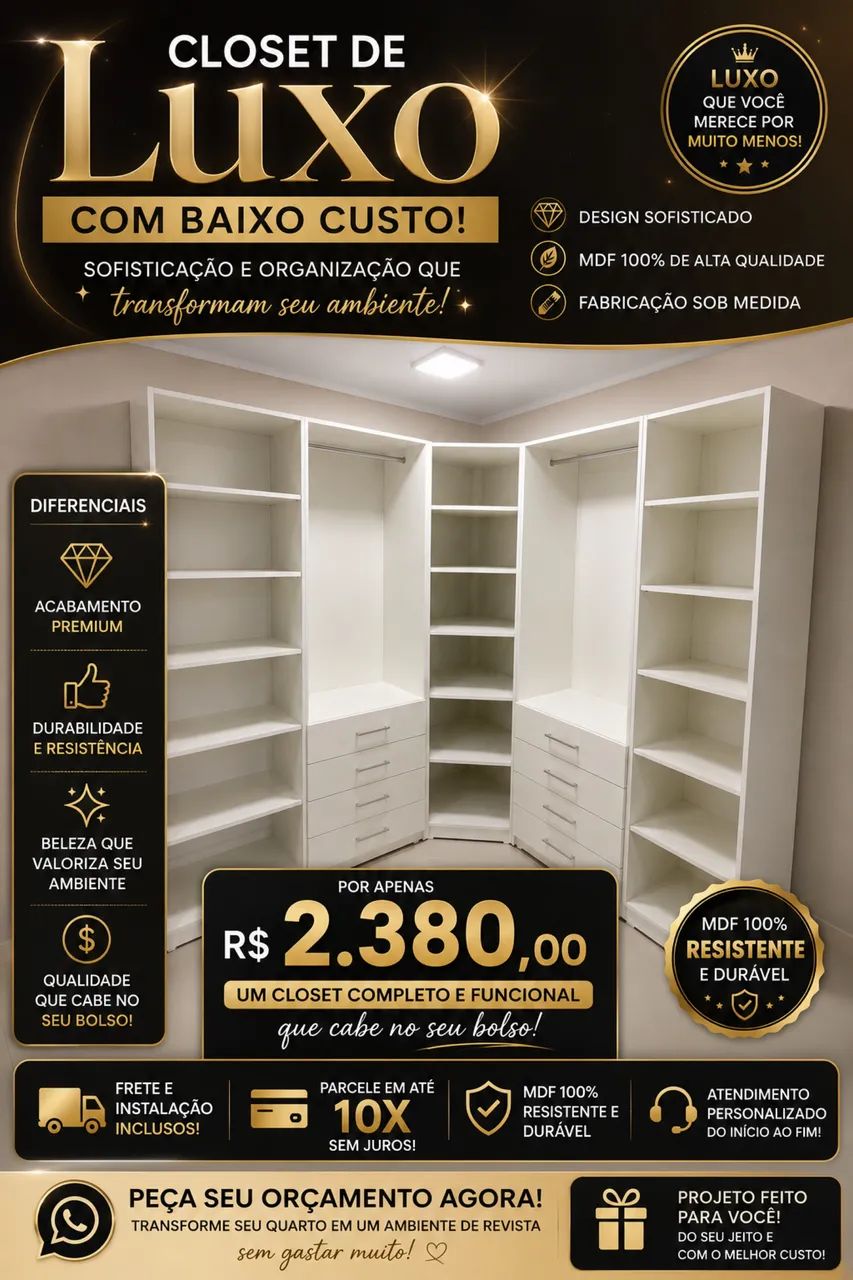 Móveis planejado com baixo custo 