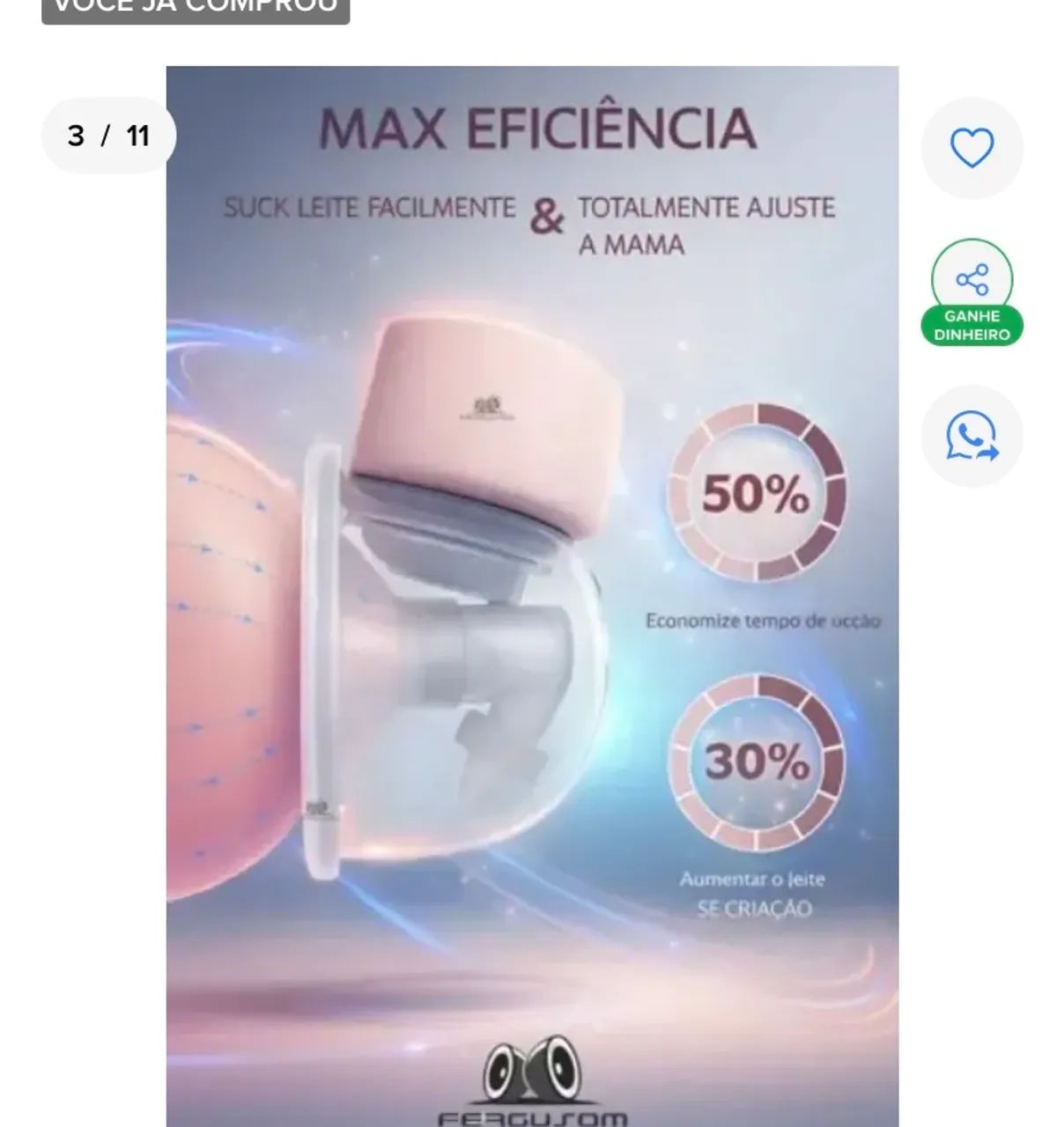 Vende se bomba elétrica de tirar leite  - Foto 3