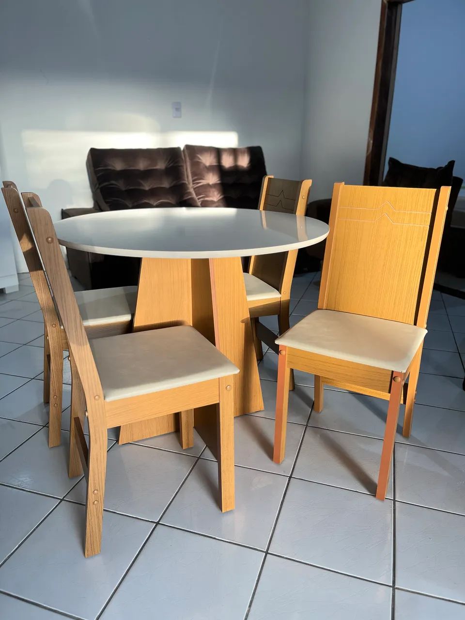 Mesa 4 cadeiras 100% MDF | NOVO - Foto 2