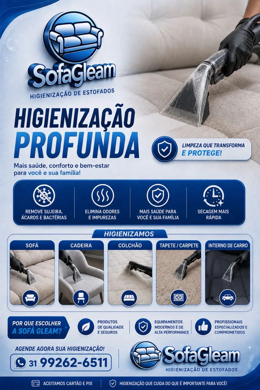 Higienização de estofados 