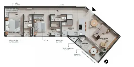 PLANTA 87m²