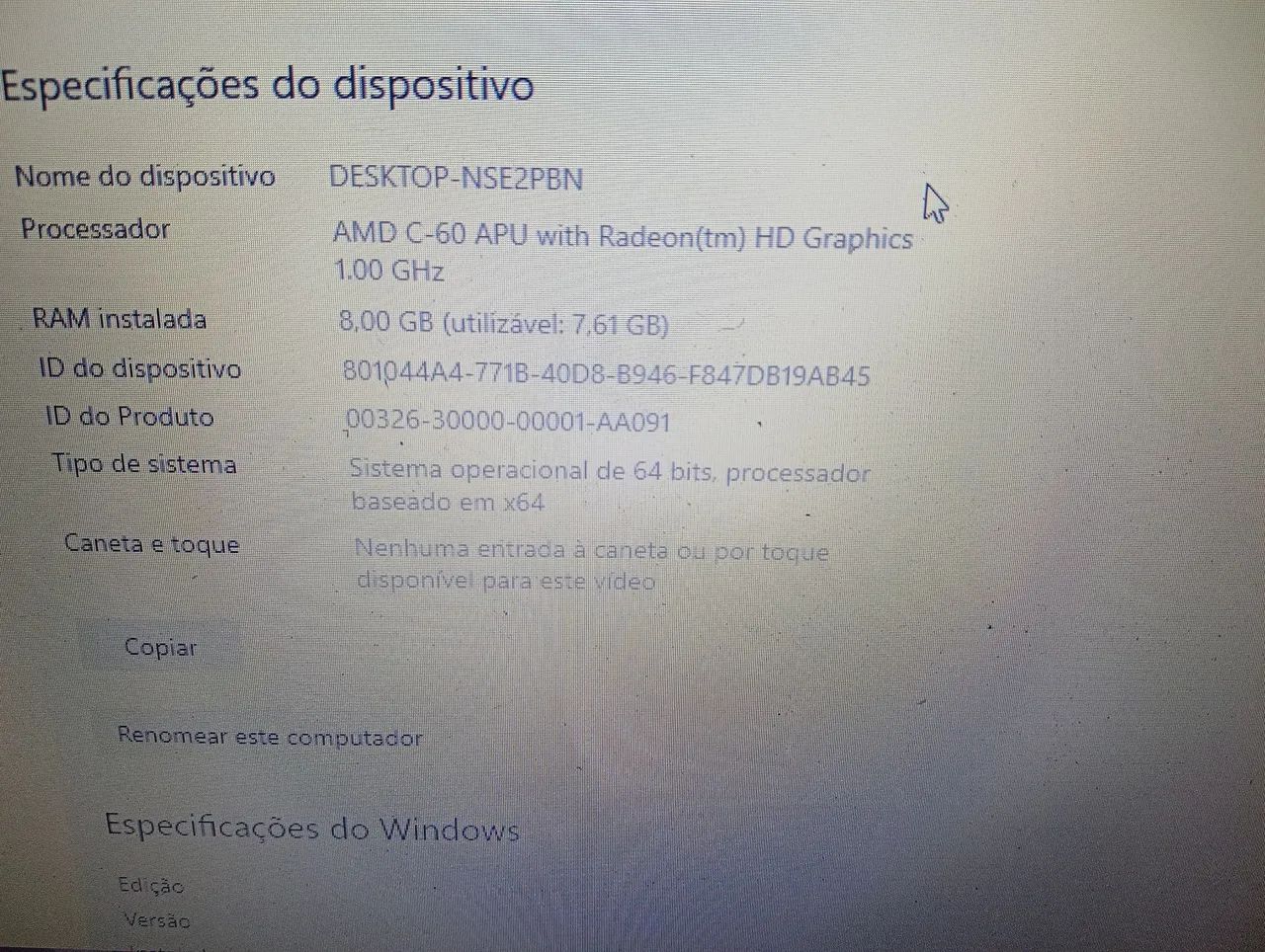 Notebook ITAUTEC. AMD. DUAL CORE. 8 GB de memória. Com SSD. Funcionando perfeitamente. - Foto 5