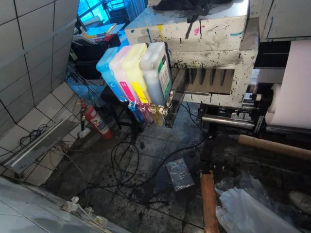 impressora digital eco solvente com 1,80 de largura cabeça xp600 - Foto 5