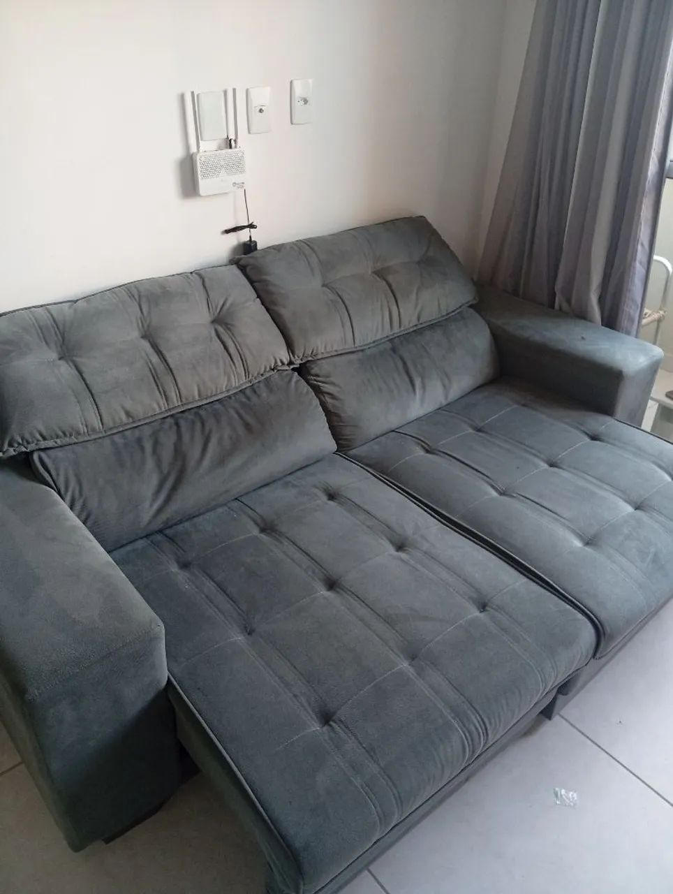 Sofá retrátil 3 lugares - Foto 4