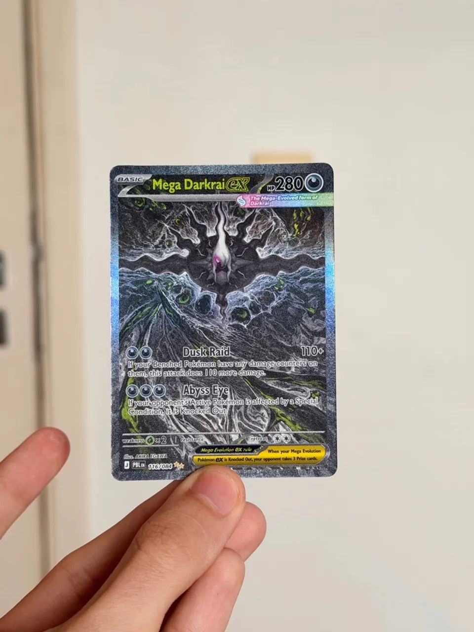 Mega Darkrai ex em inglês - escuridão absoluta 