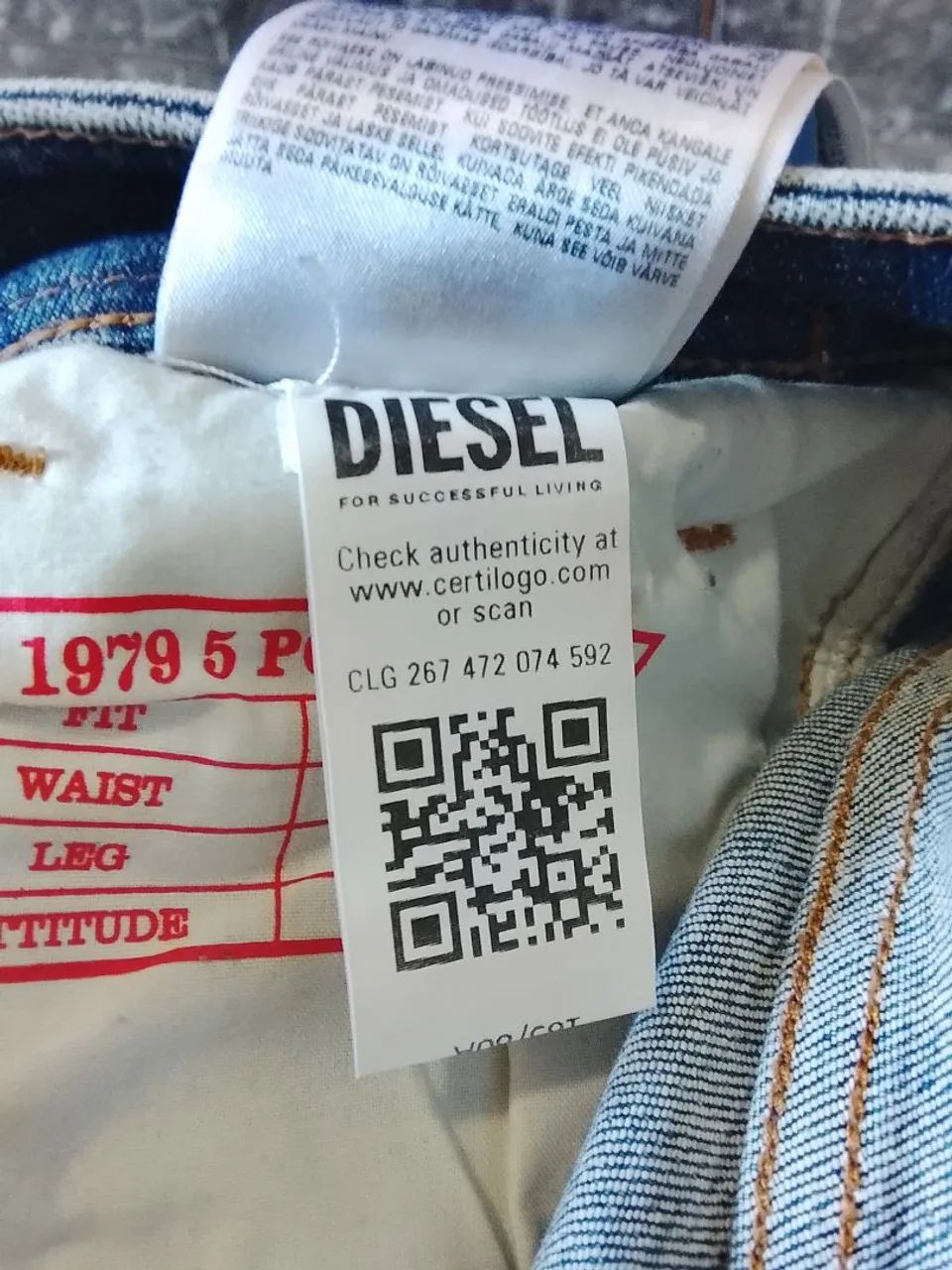 CALÇA DIESEL 1979 ORIGINAL USADA - Foto 5