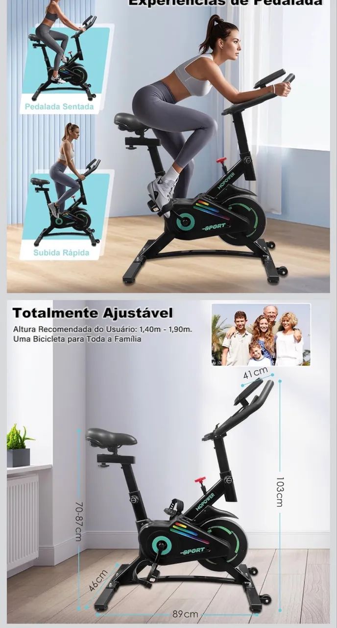 Bicicleta ergométrica semi nova  - Foto 3