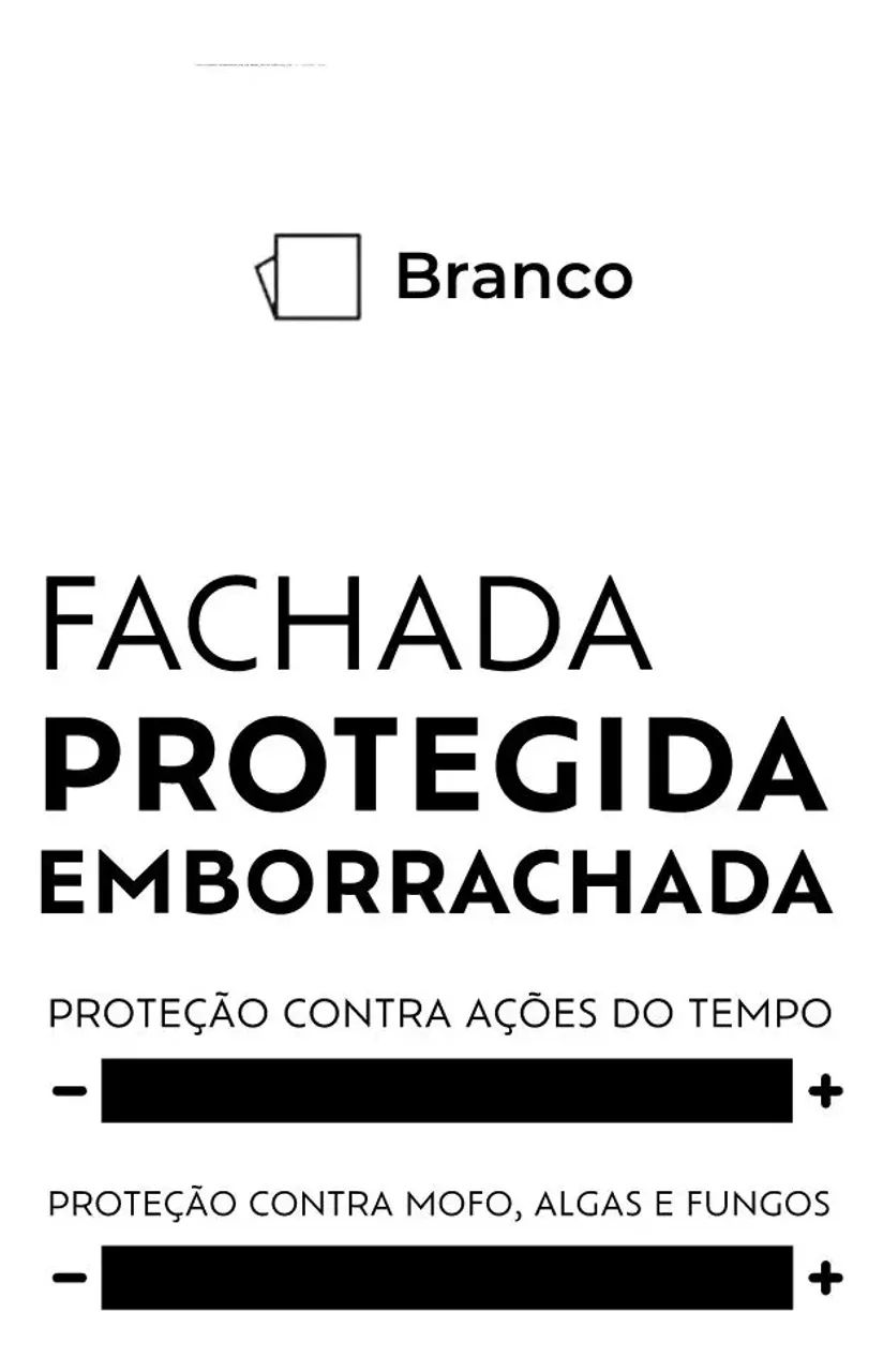 Tinta Acrílica Suvinil Fachada Protegida Emborrachada Branco PROTECAO TOTAL DECOR COLOR - Foto 2