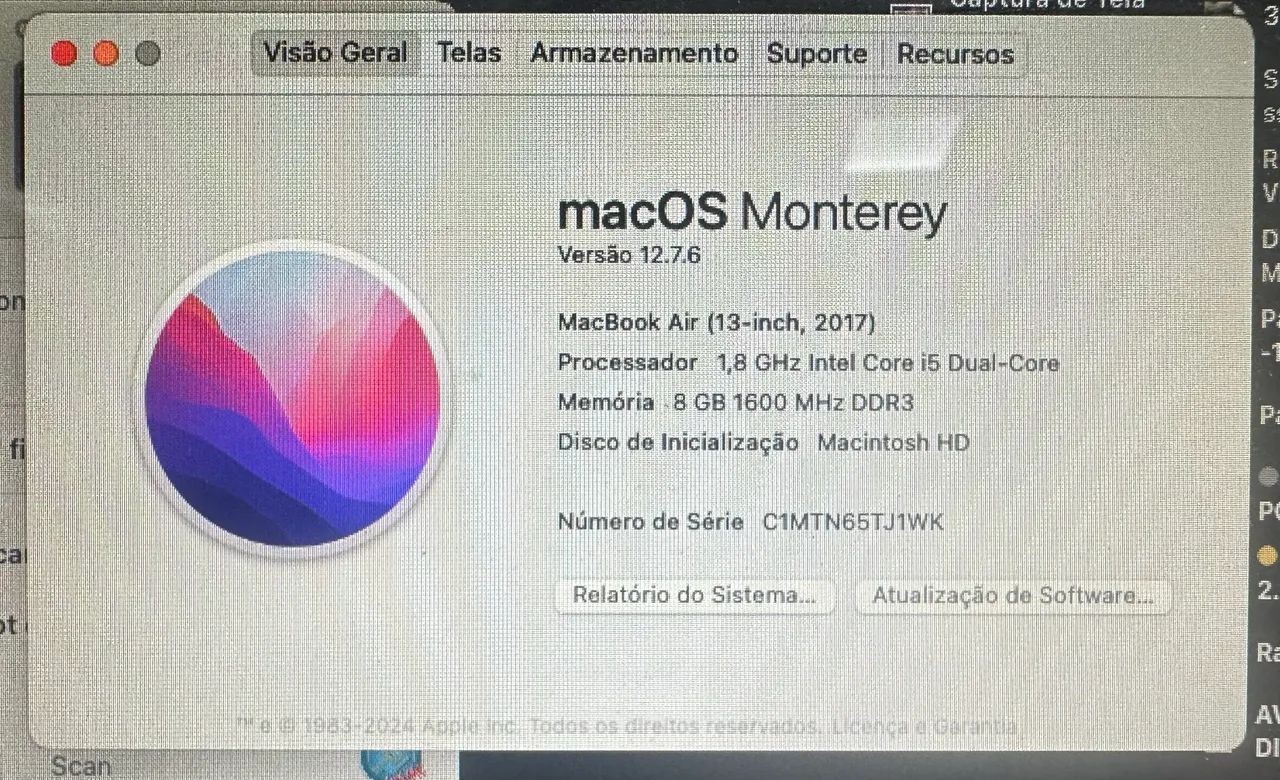 MacBook Air 13? 2017 i5 8GB SSD 500GB Impecável com Caixa - Foto 5
