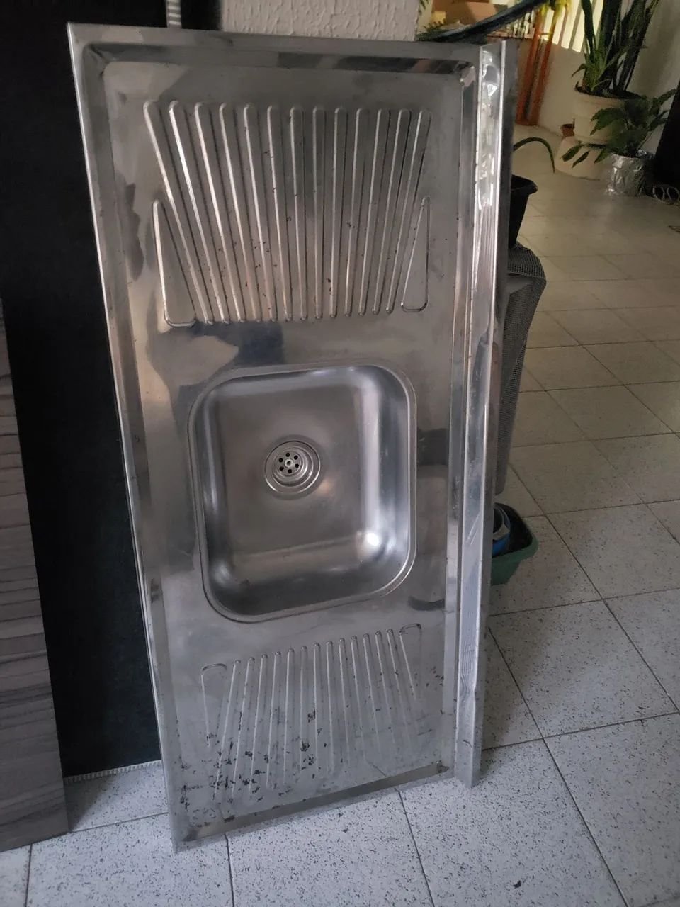Pia para cozinha inox 1m e 20cm