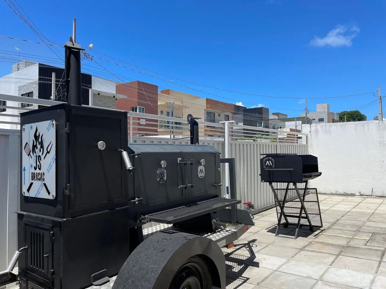 Pit Smoker 849 Carretinha com Warm Box e Grelhas Inteiriças  - ArtMill - Foto 2