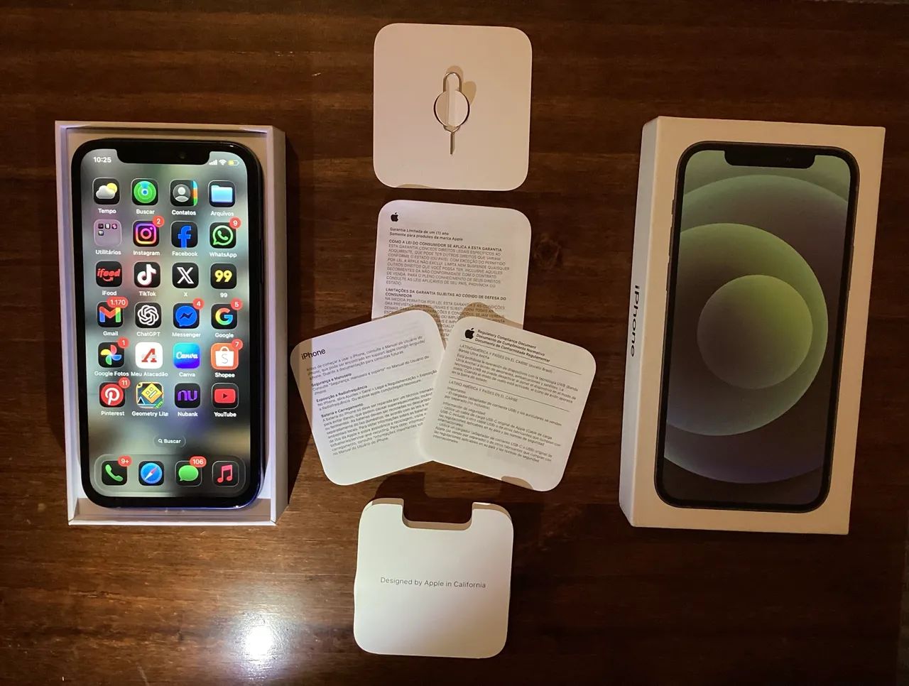 iPhone 12 Azul 128GB ? Completo com caixa e acessórios - Celulares