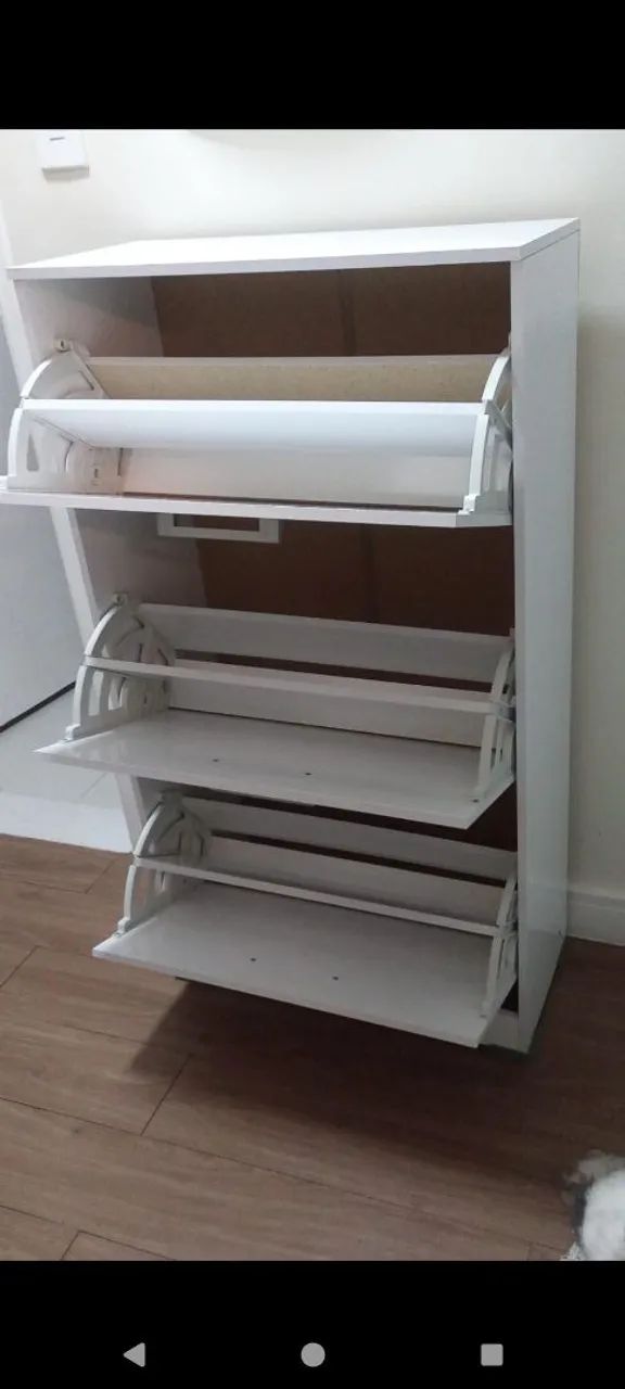 Sapateira MDF branca - Foto 2