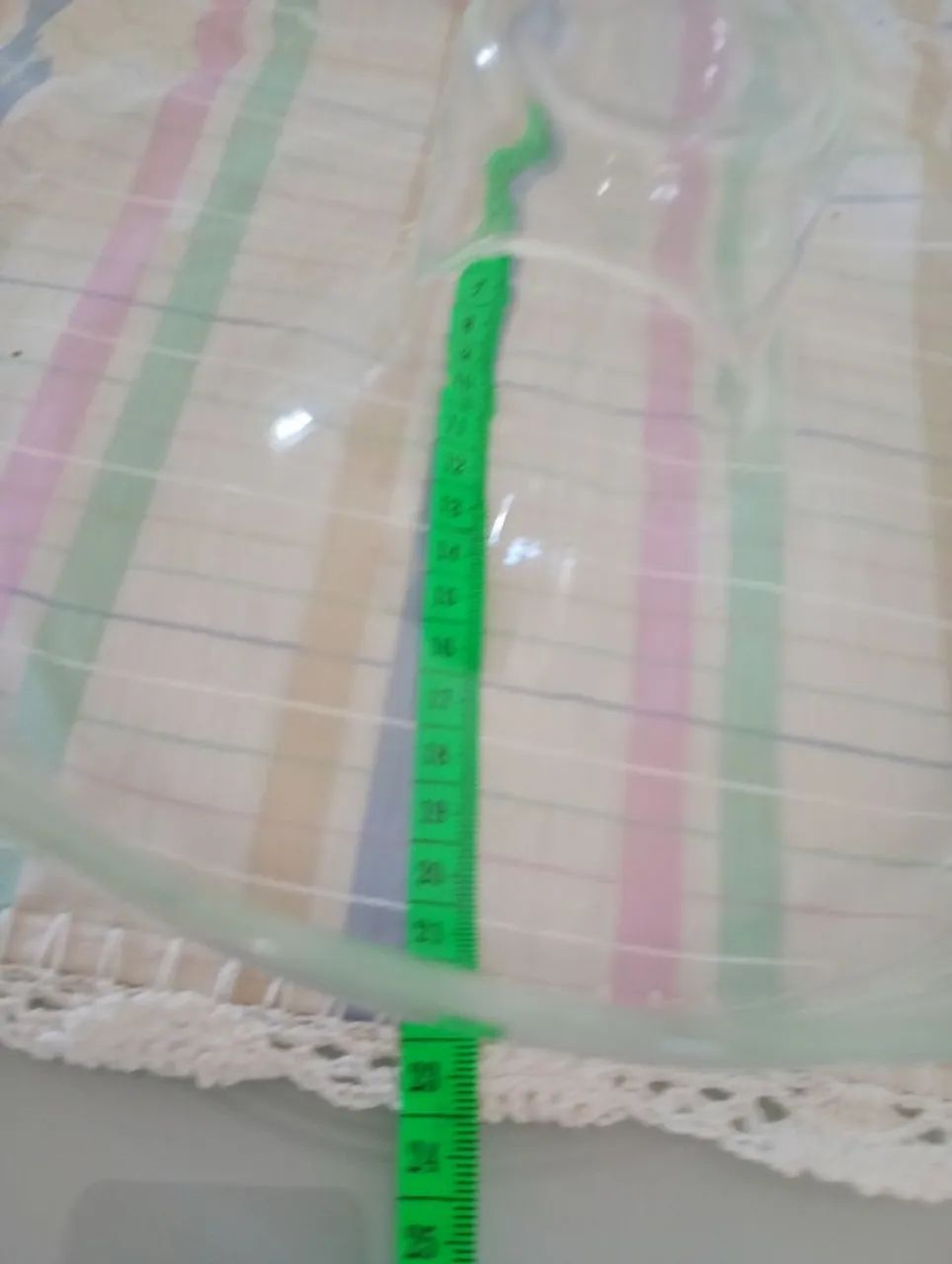 Forma de vidro redonda com furo - Foto 3