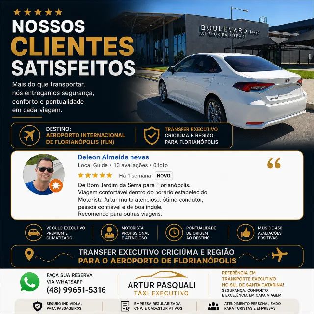 Táxi Executivo Criciúma - Artur Pasquali  - Foto 2