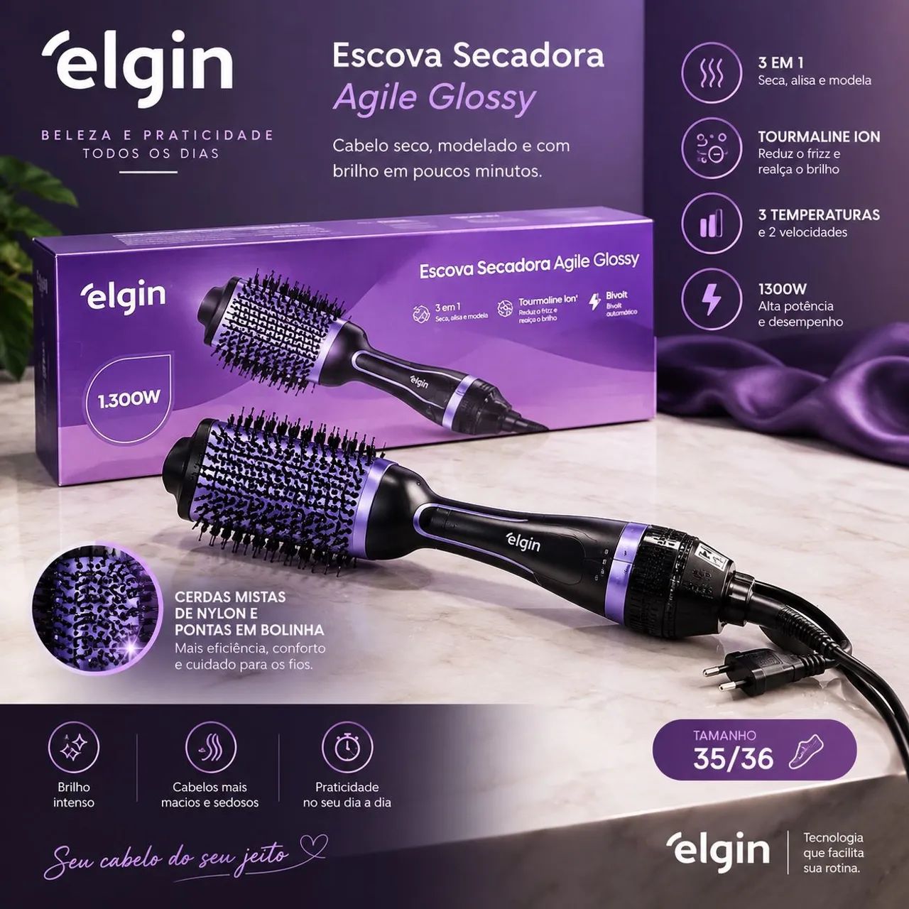 Escova secadora Elgin