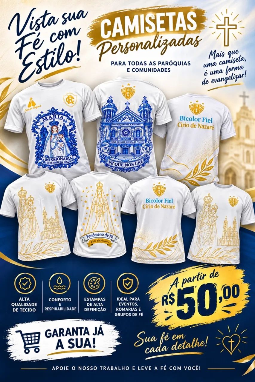 Camisas Cirio de Nazaré 