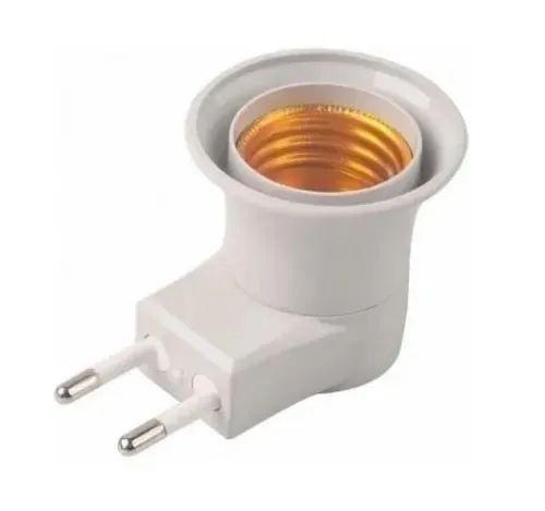 Adaptador de Tomada para Bocal Bloquilha Lâmpada E27 - Foto 2