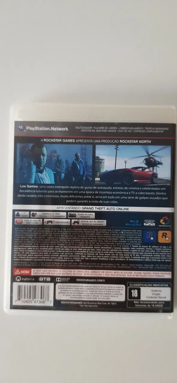 Grand theft Auto V PS3 Original Com Mapa - Foto 5