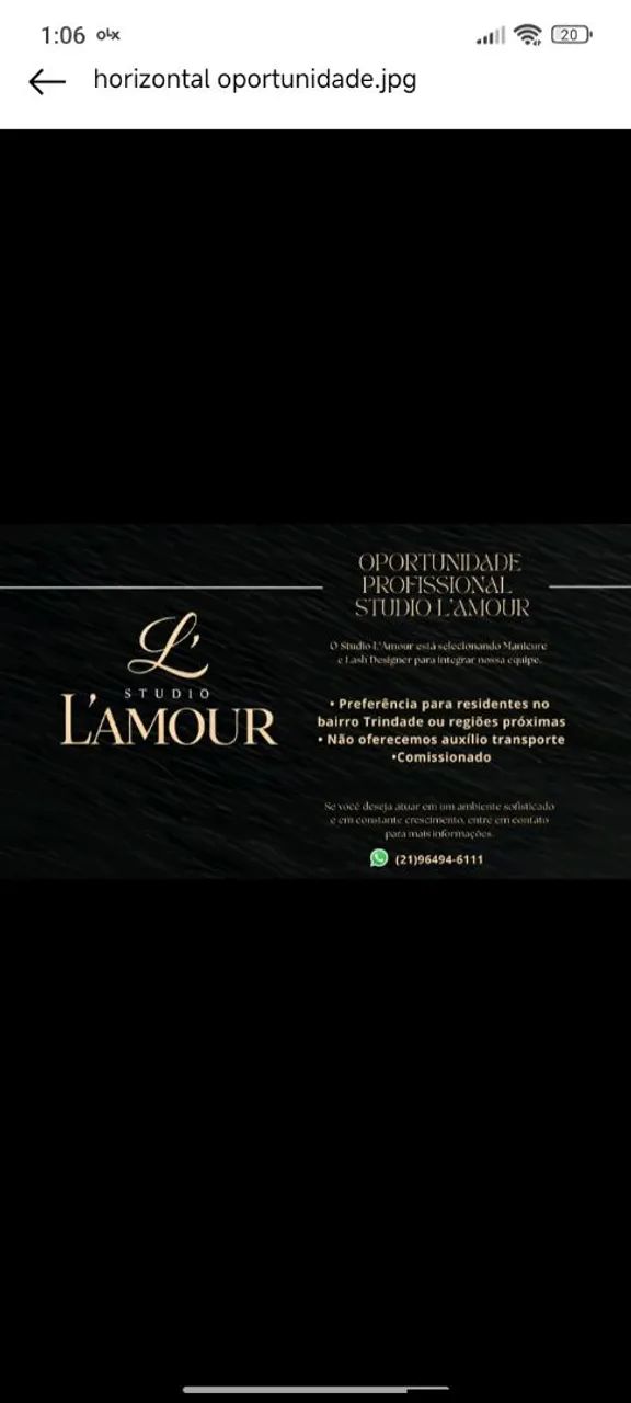 Procuro manicure e lash design