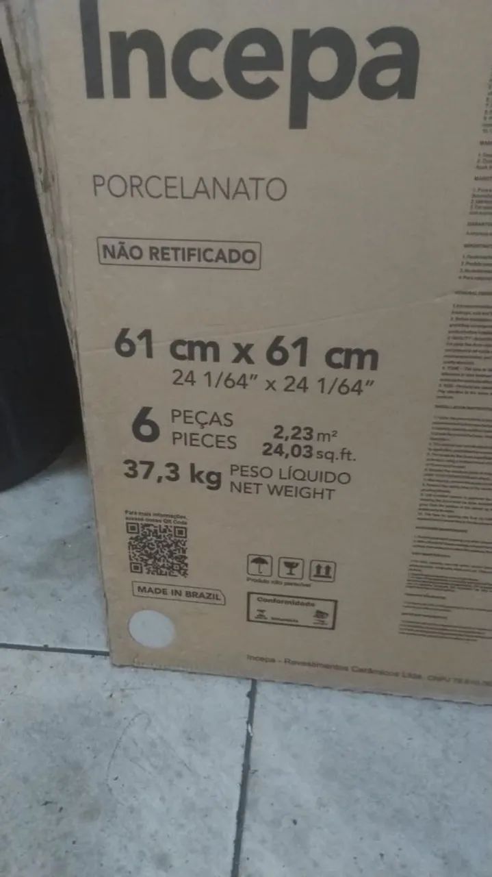 Porcelanato incepa 61x61