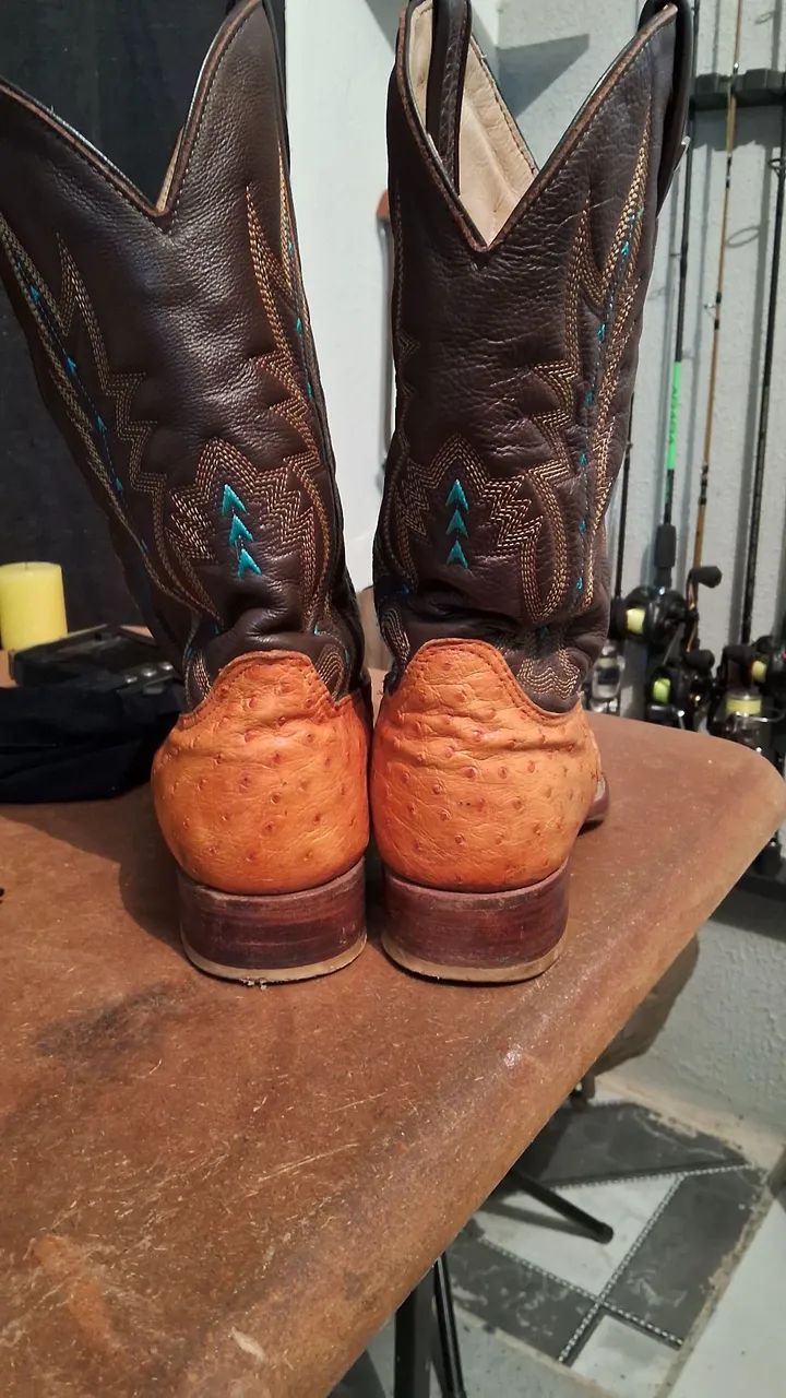 Bota Texana couro de avestruz  - Foto 2