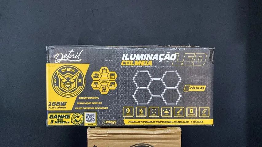 LUMINARIA COLMEIA EM LED C/ 5 CELULAS 2347 X 1641MM 20.160 LUMENS