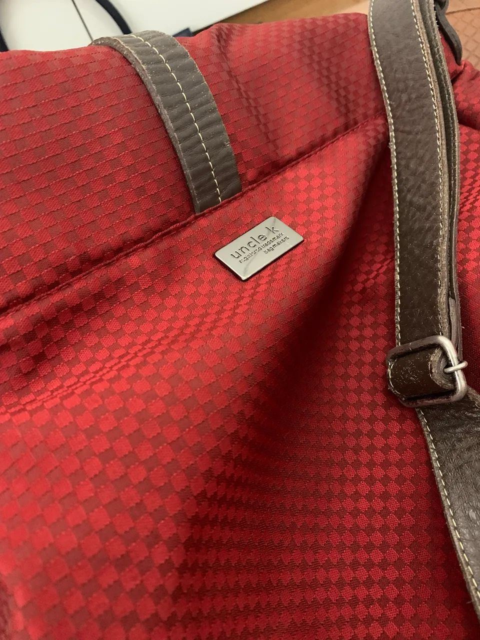 Bolsa vermelha carteiro uncke k - Foto 3