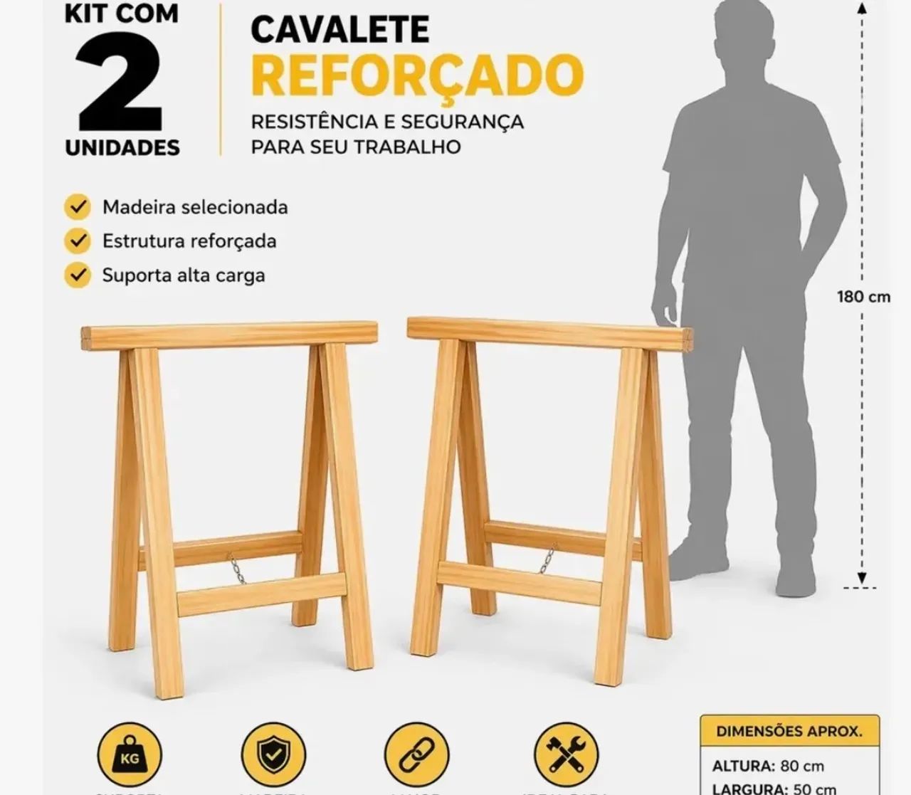 Cavaletes o par  - Foto 2