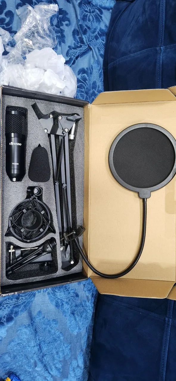 Microfone Condensador Profissional Vedo Vd800 Usb Cardioide