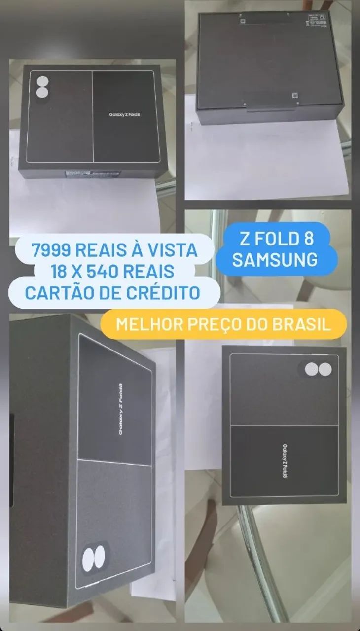 Z fold 8 lacrado NF