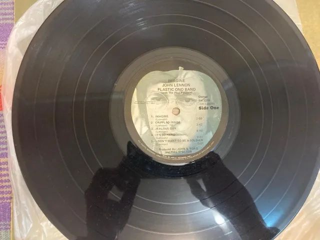 LP DISCO VINIL JOHN LENNON IMAGINE PLASTIC ONO BAND PHIL SPECTOR APPLE - Foto 3