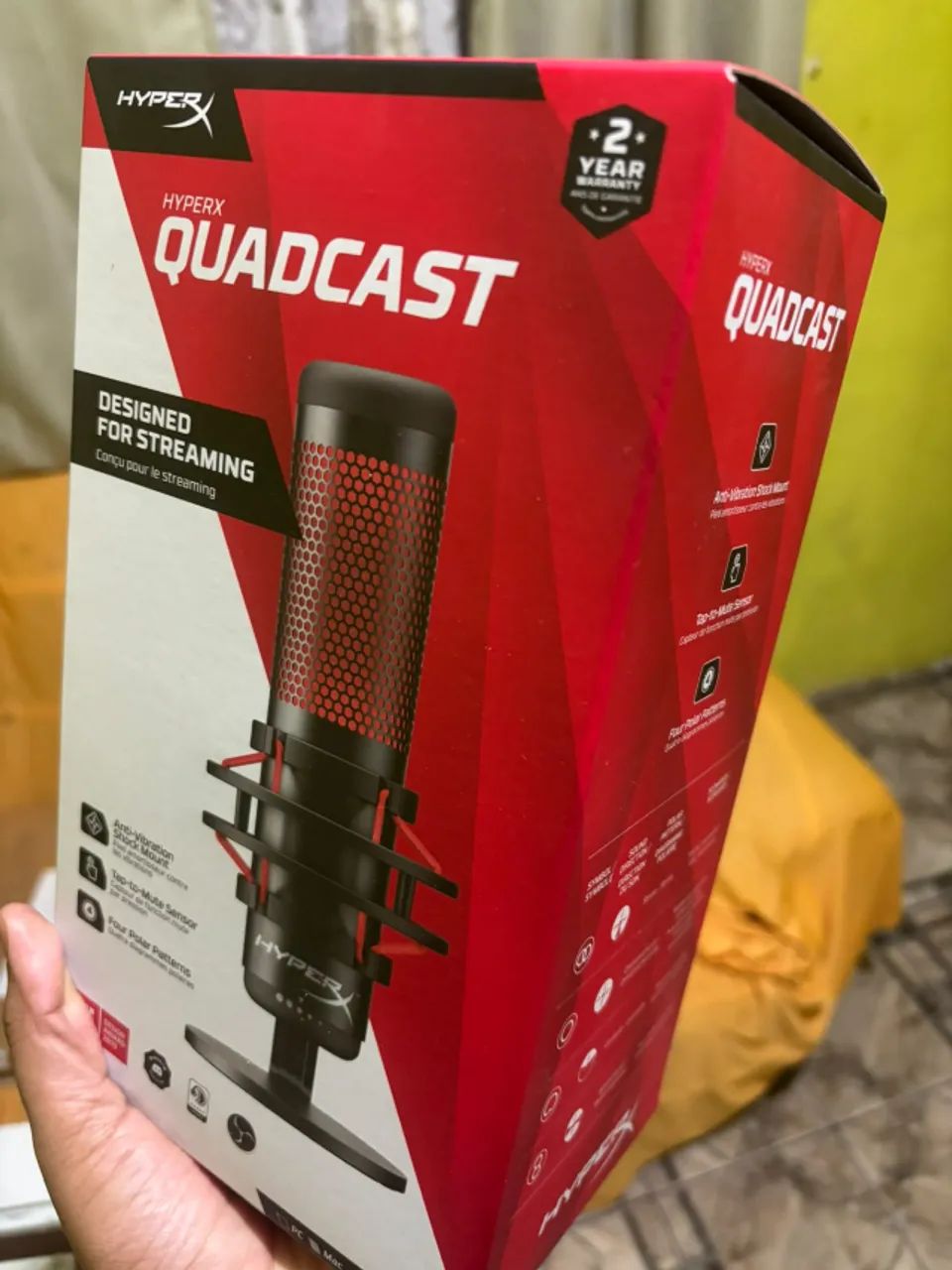 Hyperx Microfone Quadcast (NOVO LACRADO) - Foto 2