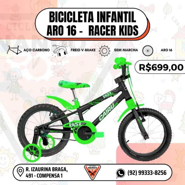 BICICLETA INFANTIL ARO 16 MASCULINA - Foto 2