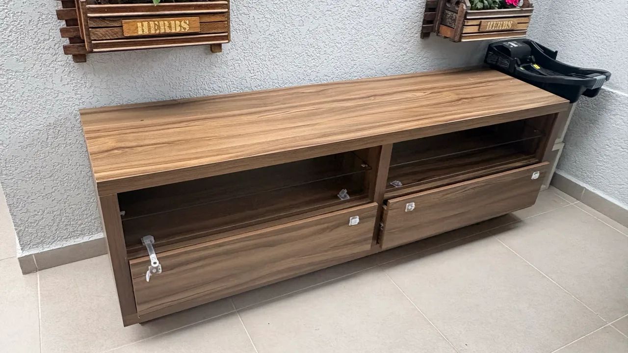 Rack sala com 2 gavetas