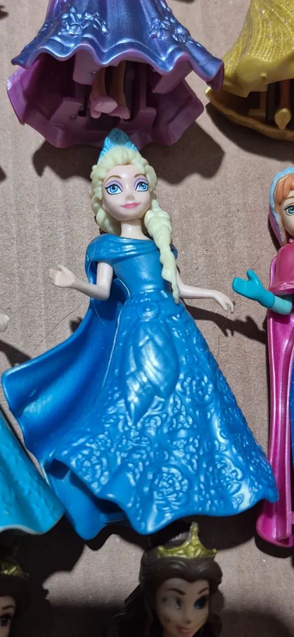 Mini bonecas Princesas importadas Magic clip 