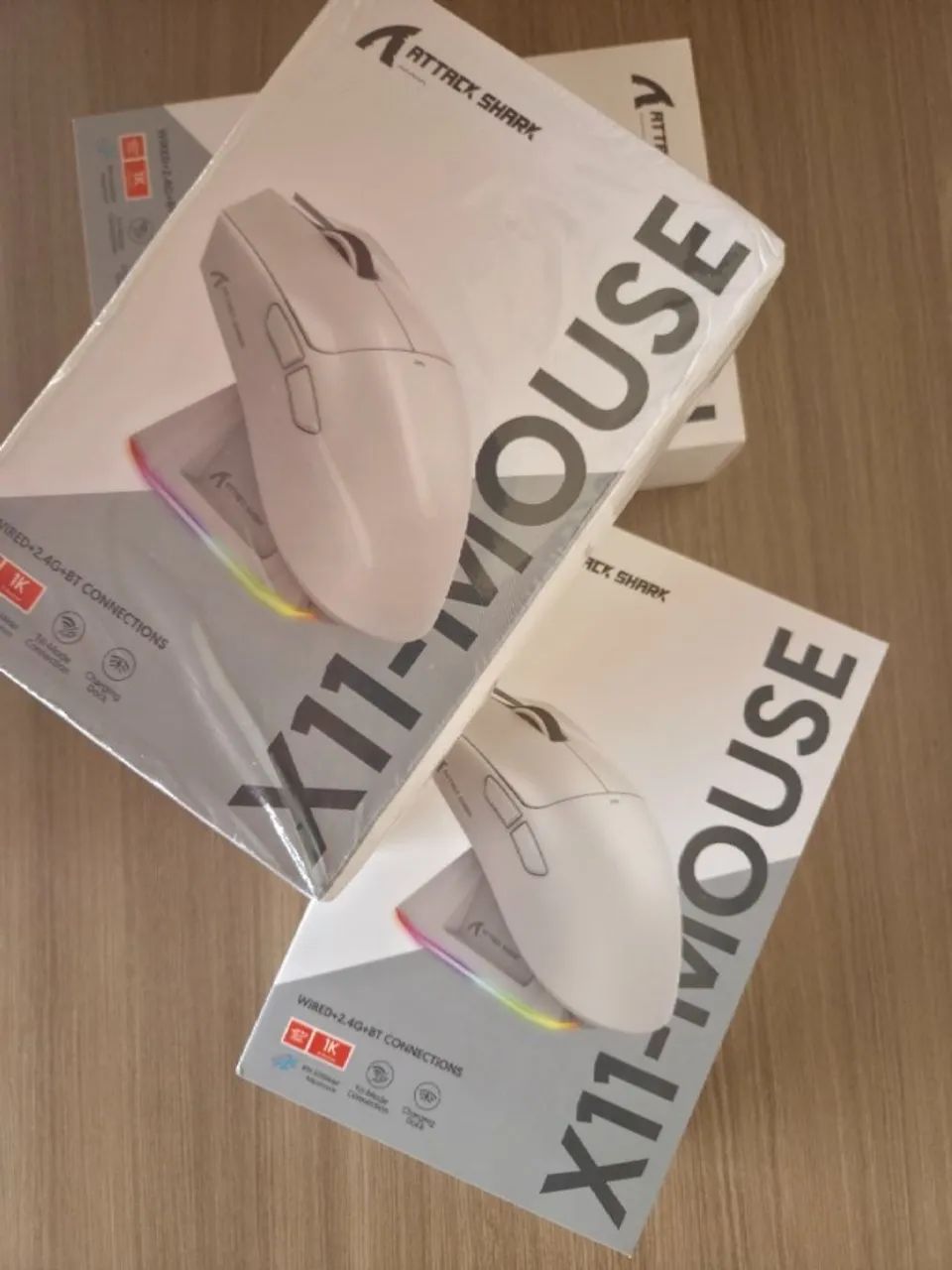 Mouse Gamer Attack Shark X11 Com Base de carregamento - Foto 3