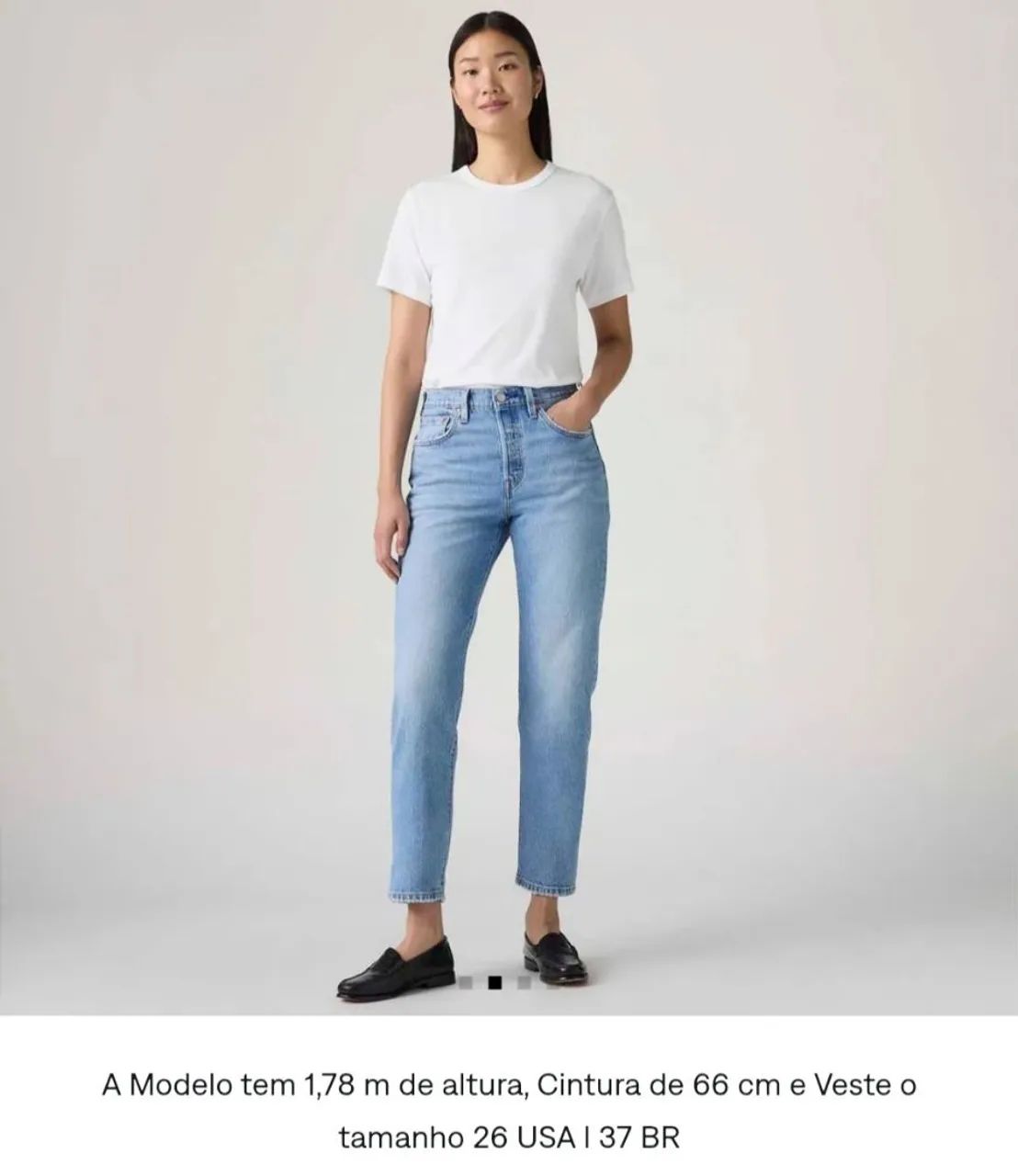 Calça Jeans Levi's 501 Crop  - Foto 4