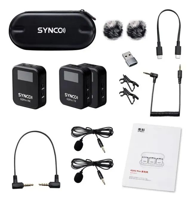 Microfone Lapela Sem Fio Synco G2 A2 - Foto 2