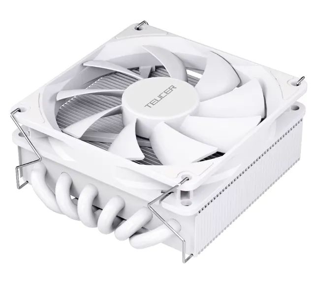 Air Cooler Teucer TE-45 Low Profile(45mm) 6 Heatpipes ARGB Branco LGA1200/1700 e AM4/AM5 - Foto 2